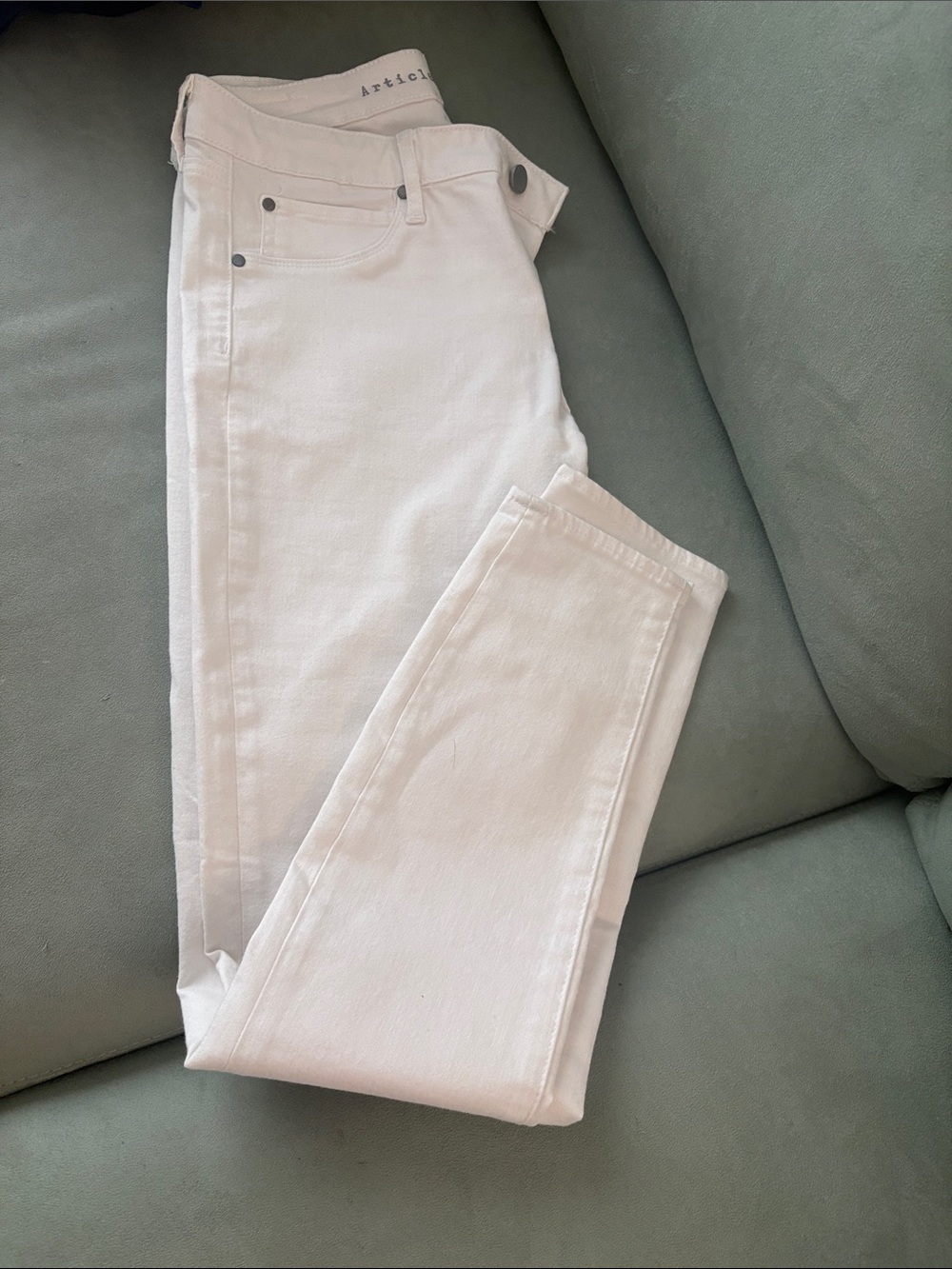 Articles Of Society White Skinny Jeans - Clean High-Rise Fit